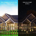 Outdoor Solar String Lights – Hemp Rope, 8 Lighting Modes, IP65