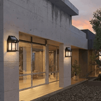 Outdoor Solar Wall Light Featuring Built-In Motion Detector
