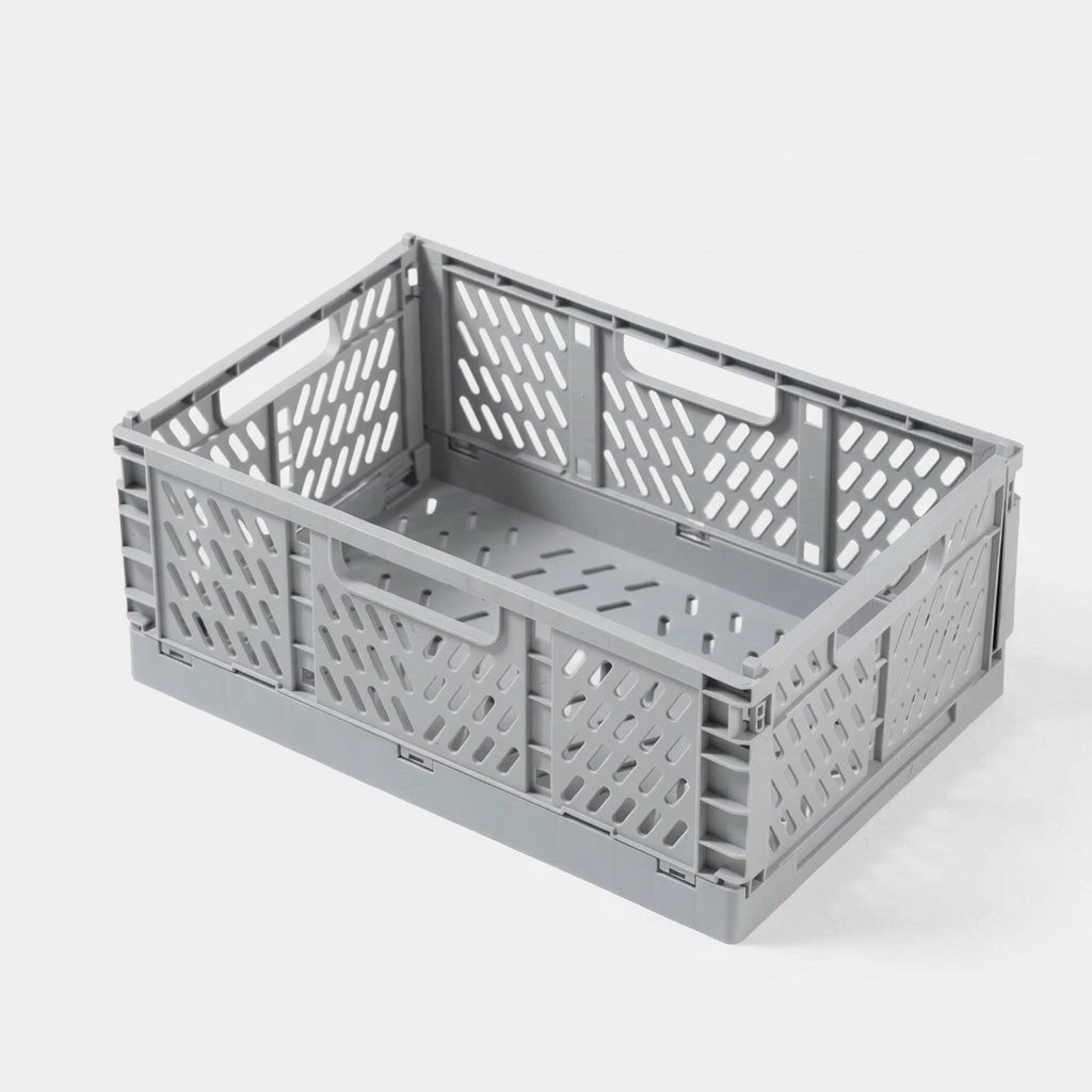 Foldable and Stackable Storage Container for Indoor and Outdoor Use