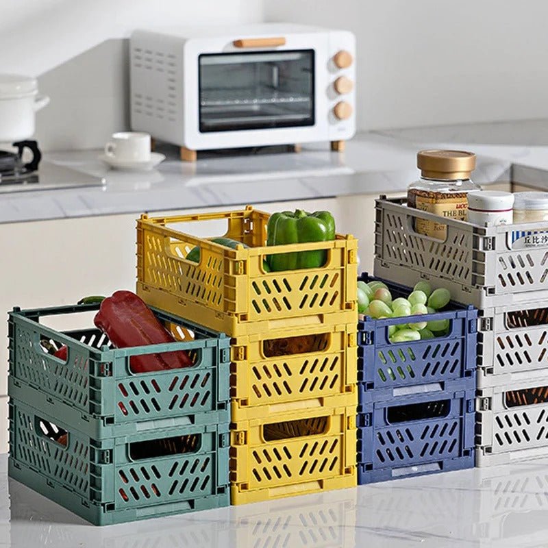 Foldable and Stackable Storage Container for Indoor and Outdoor Use
