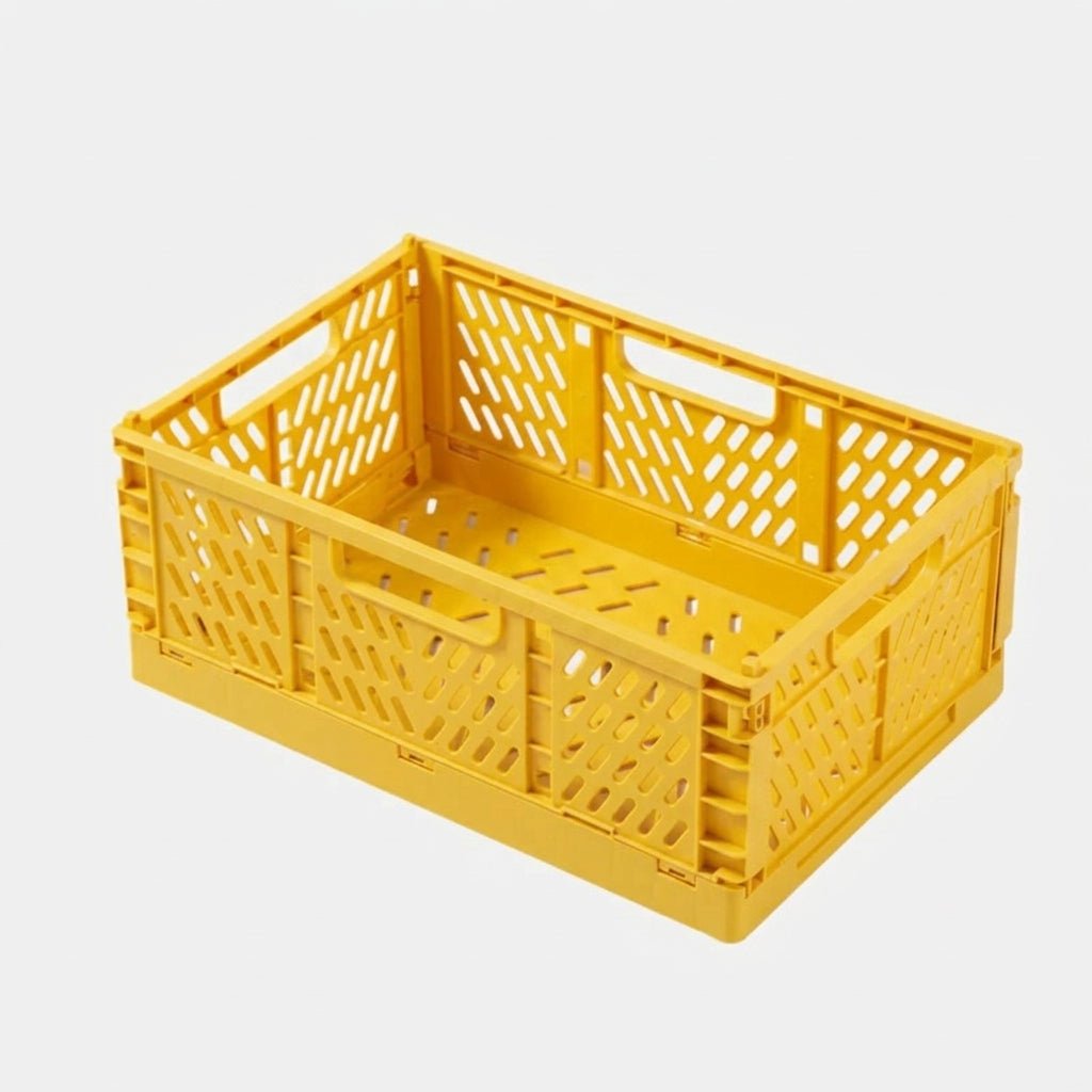 Foldable and Stackable Storage Container for Indoor and Outdoor Use