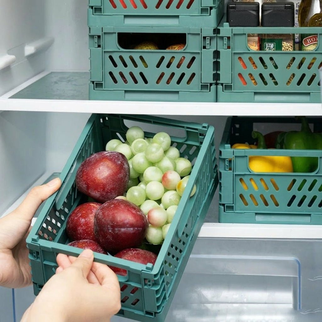 Foldable and Stackable Storage Container for Indoor and Outdoor Use