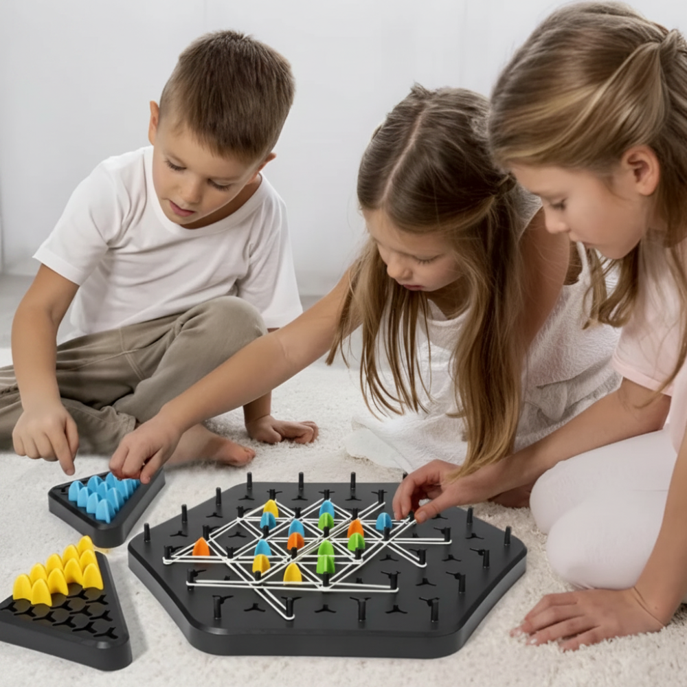 Foldable Triangle Chess - Indoor Family Strategy Board Game