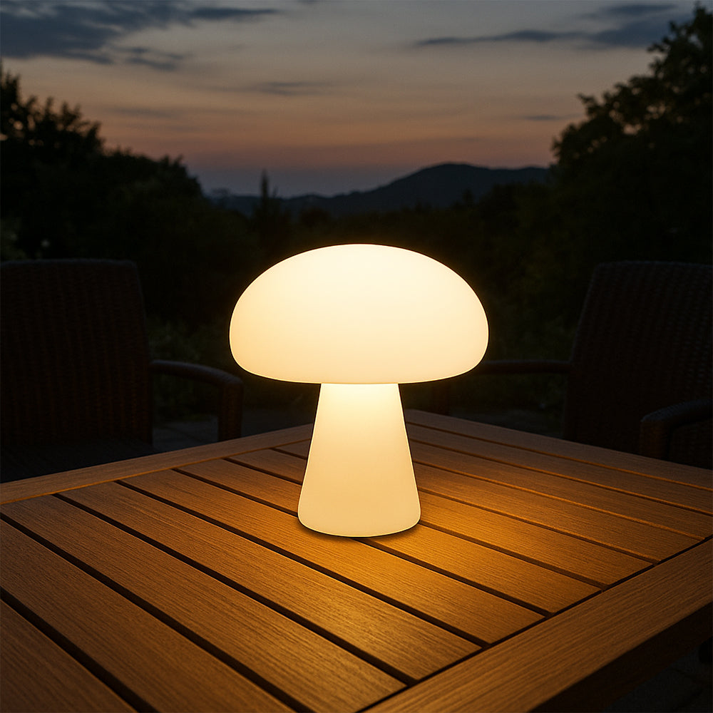 Contemporary Mushroom-Shaped Table Light