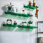 Minimalist Floating Shelf for Display and Storage - Clear Acrylic