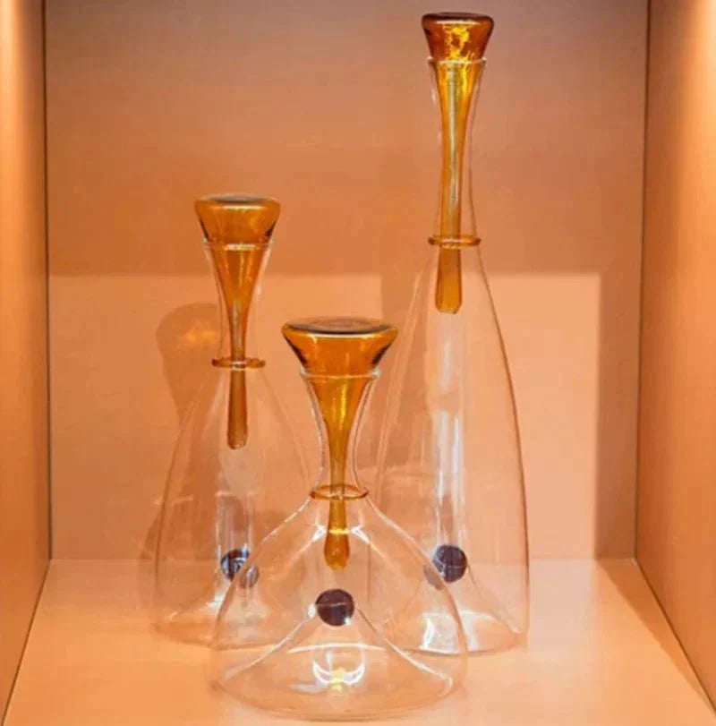 Elegant Handcrafted Glass Wine Decanter
