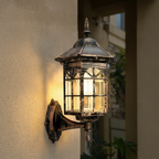 Outdoor Wall Lantern with Solar Motion Sensor