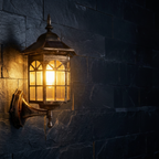 Outdoor Wall Lantern with Solar Motion Sensor