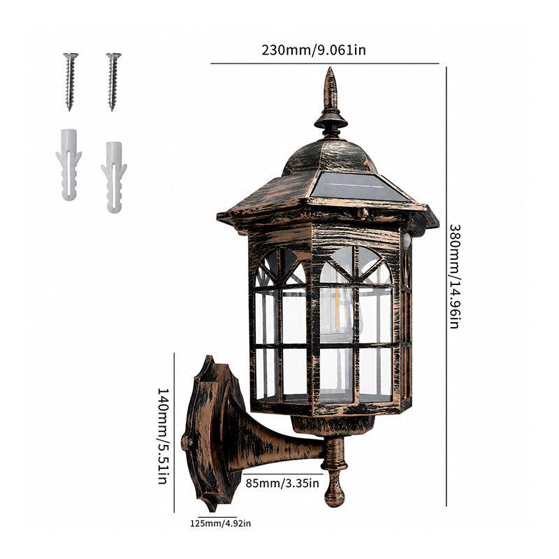 Outdoor Wall Lantern with Solar Motion Sensor