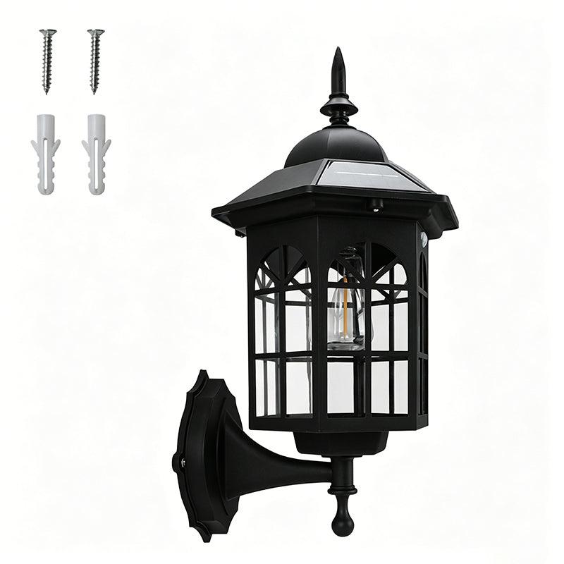 Outdoor Wall Lantern with Solar Motion Sensor