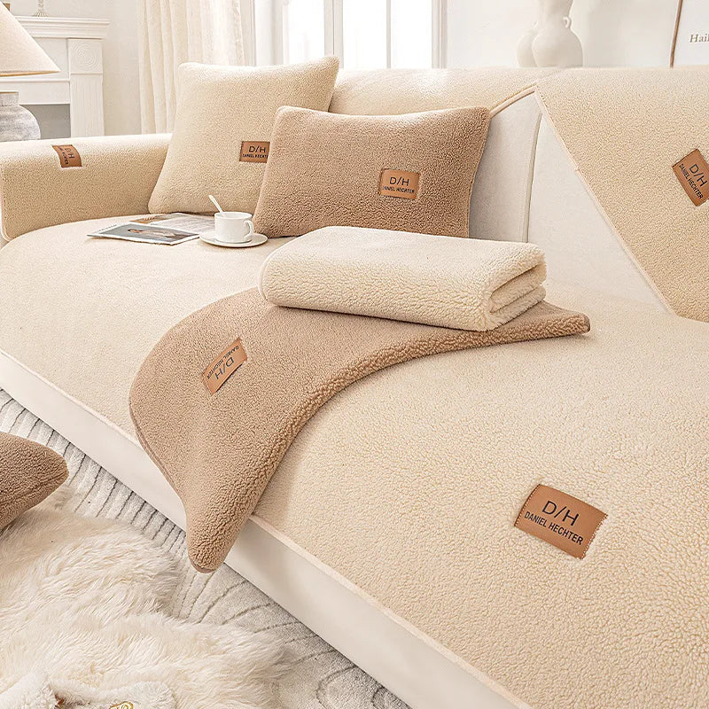Sherpa Fleece Couch Protector – Cozy Sofa Cover