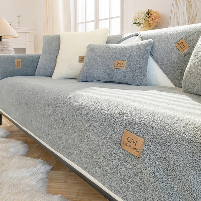 Sherpa Fleece Couch Protector – Cozy Sofa Cover