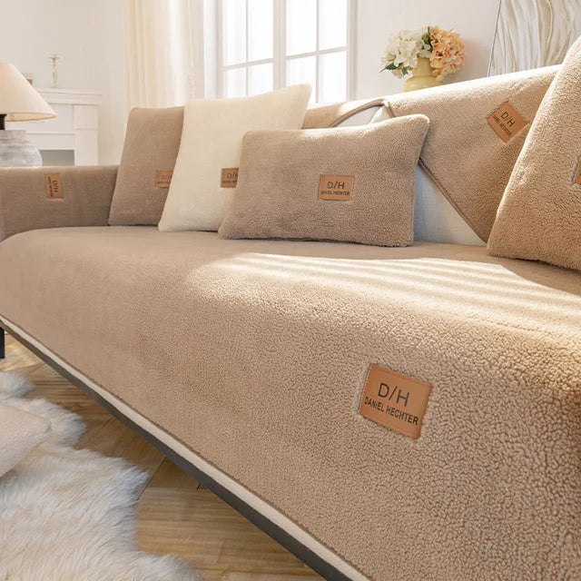 Sherpa Fleece Couch Protector – Cozy Sofa Cover