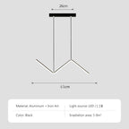 Nordic Style Minimalist Pendant Light in Aluminum for Dining Areas