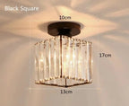 Chic Corridor and Aisle Lighting Fixture – Crystal Ceiling Lamp