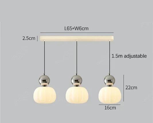 Modern Ceiling Lamp with LED – Nordic Pumpkin Pendant Light