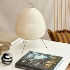 Table Lamp with Japanese Paper Lantern Design