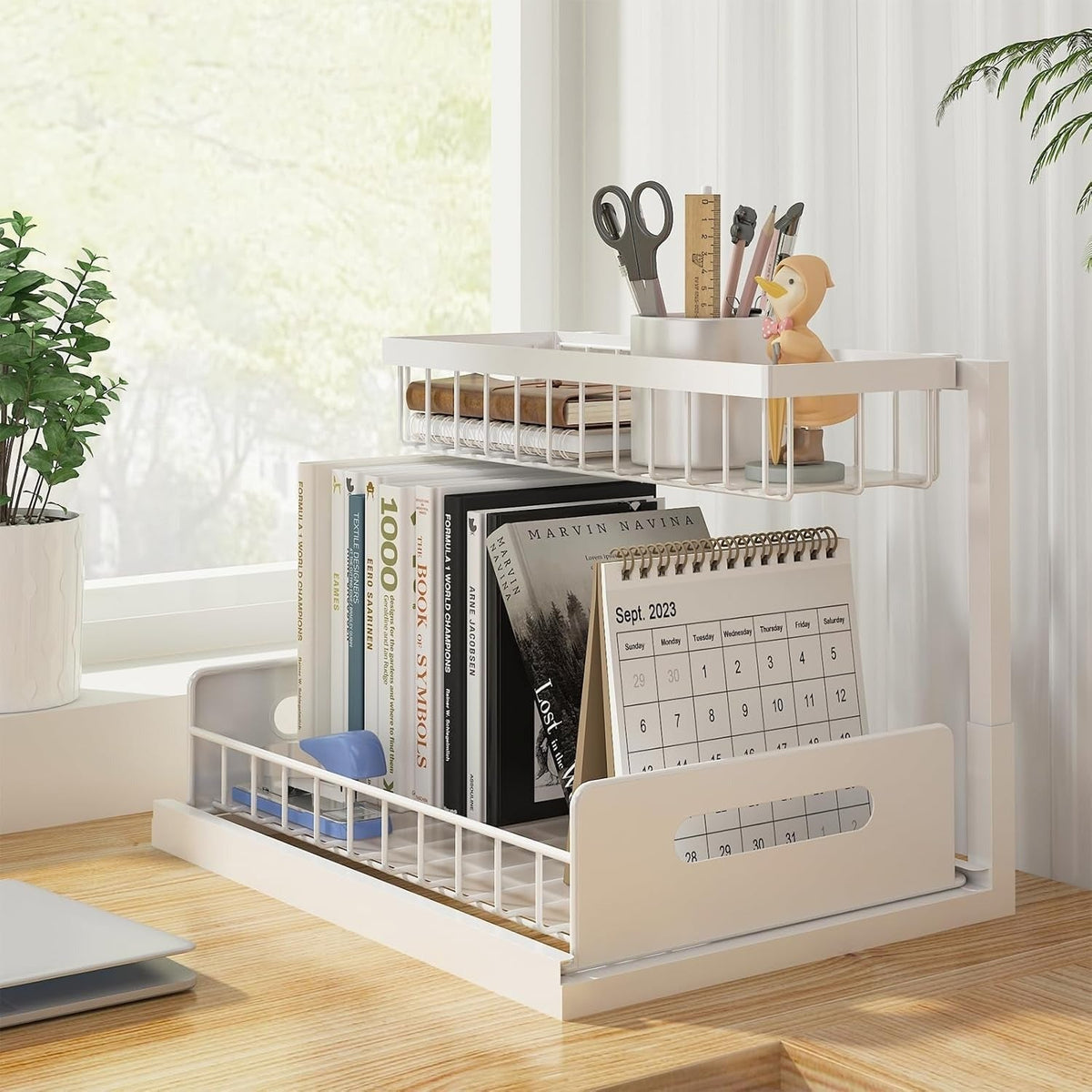 Two-Tiered Multi-Functional Organizer for Various Uses