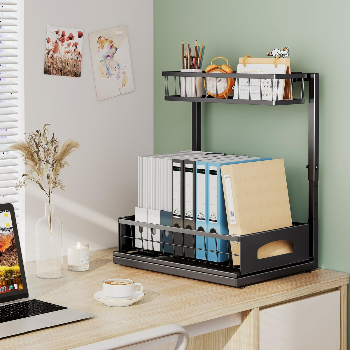 Two-Tiered Multi-Functional Organizer for Various Uses