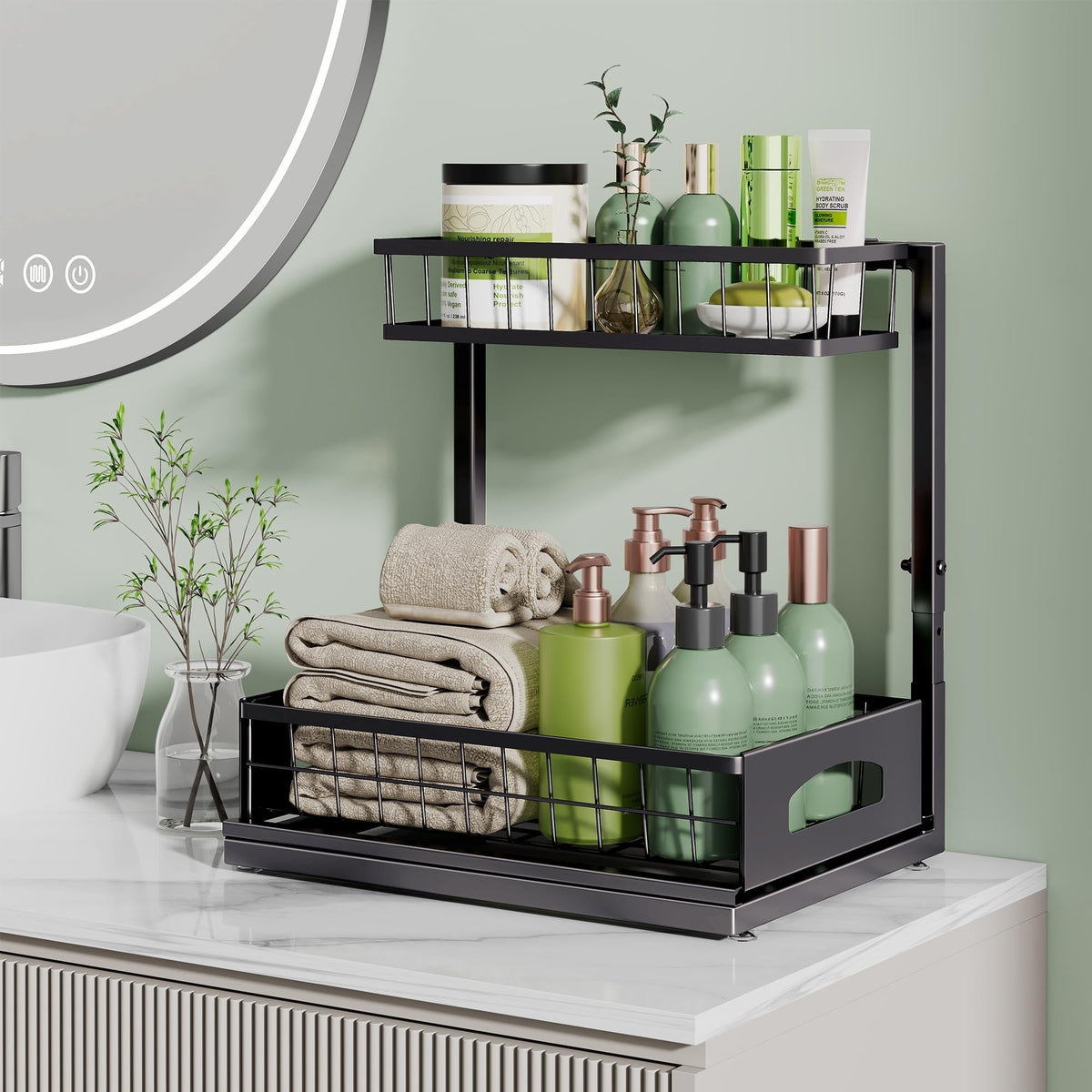 Two-Tiered Multi-Functional Organizer for Various Uses