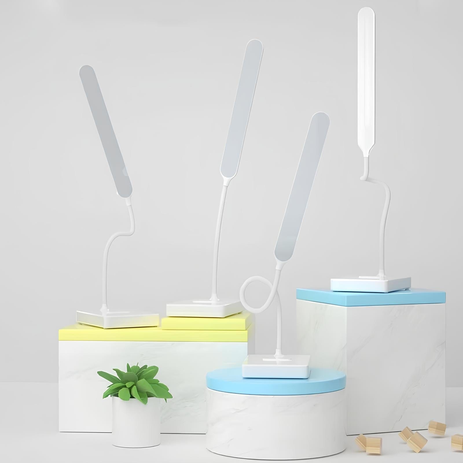 LED Desk Light with Flexible Arm – USB Rechargeable