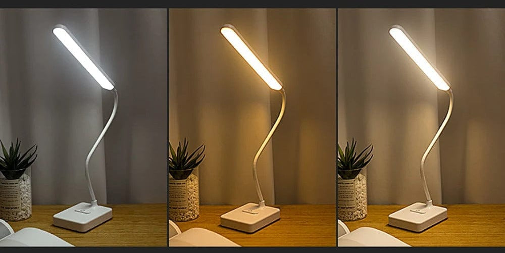 LED Desk Light with Flexible Arm – USB Rechargeable