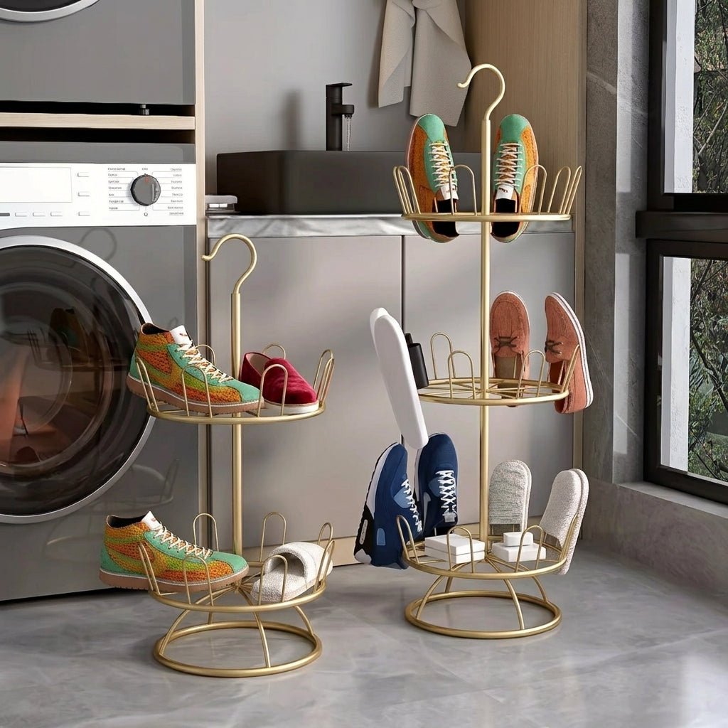 Shoe Storage Tower with Vertical Design and Hanging Hook