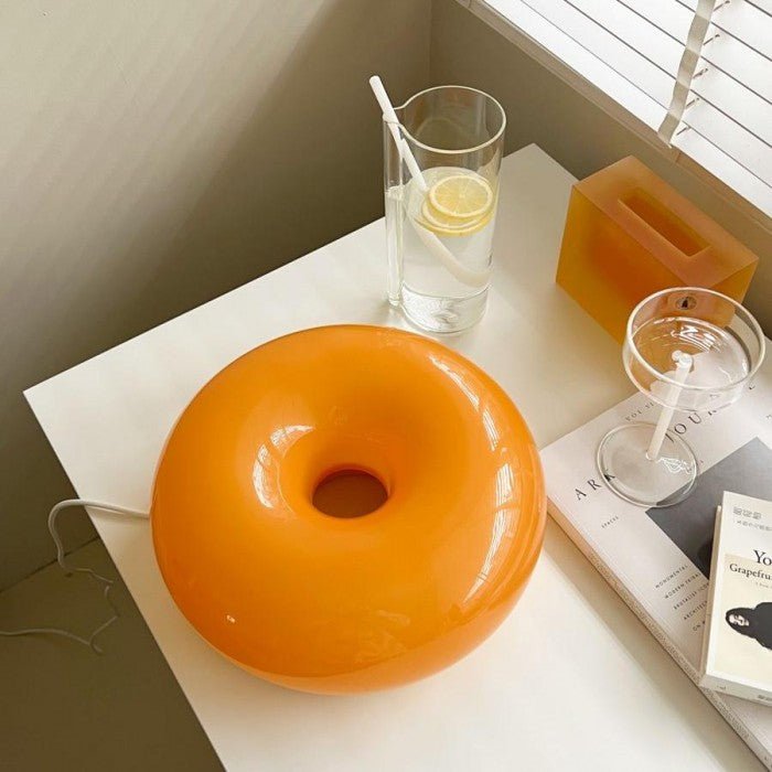 Modern LED Light for Table or Wall - Bauhaus Style Donut Lamp