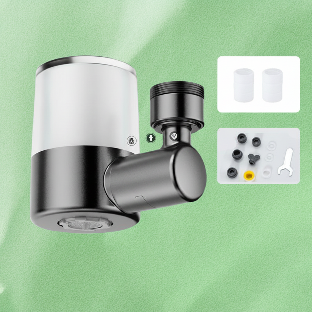 720° Rotating Faucet Nozzle with Swivel Filter