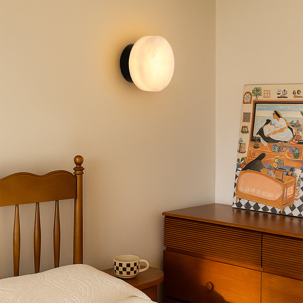 Contemporary Marble Wall Light Fixture