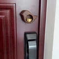 Wooden Doorbell with Brass Inlay - Wall-Mounted Design