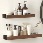 Set of Wall Shelves Crafted from Durable Wood
