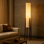 Floor Lamp in Solid Walnut Finish