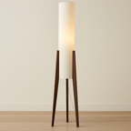 Floor Lamp in Solid Walnut Finish