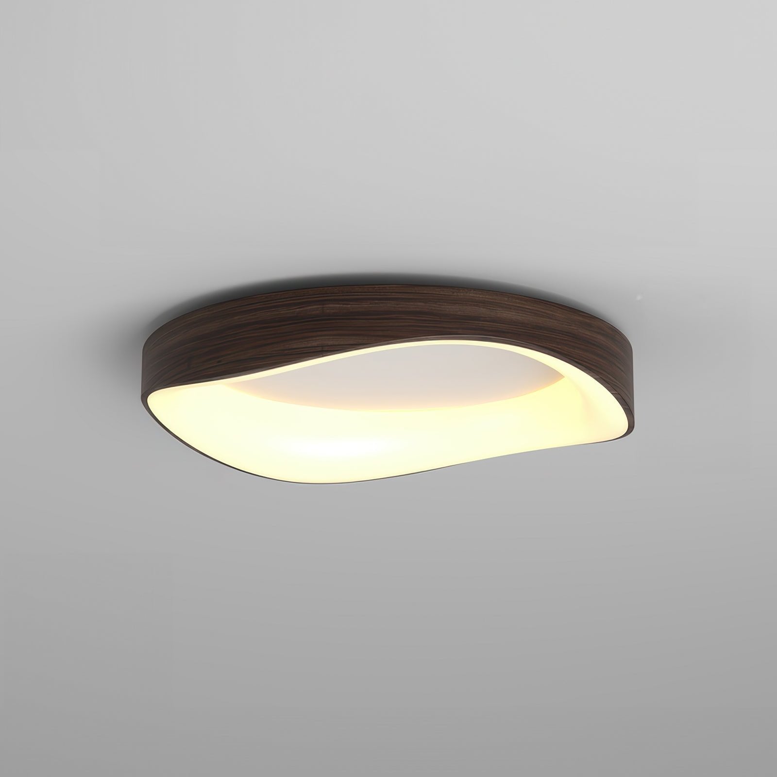 Ceiling Light with Artistic Wood Grain Design in Nordic Style