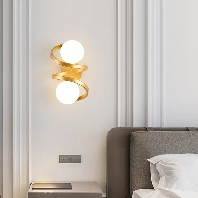 Modern Dual Globe LED Wall Light