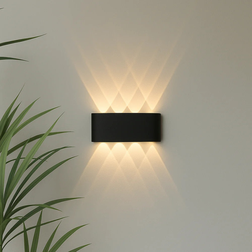 Contemporary LED Wall Light for Indoor and Outdoor Use