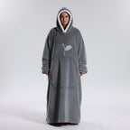 Soft Wearable Blanket Hoodie for Adults – Cozy Oversized Design for Cold Weather