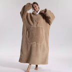 Soft Wearable Blanket Hoodie for Adults – Cozy Oversized Design for Cold Weather