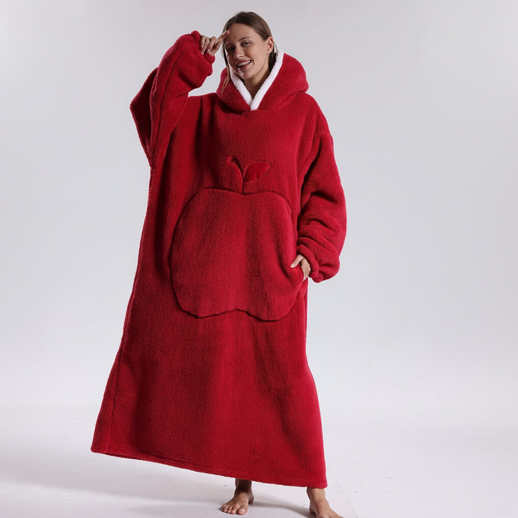 Soft Wearable Blanket Hoodie for Adults – Cozy Oversized Design for Cold Weather