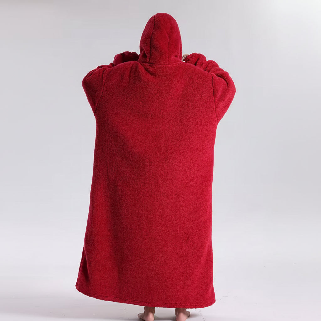 Soft Wearable Blanket Hoodie for Adults – Cozy Oversized Design for Cold Weather