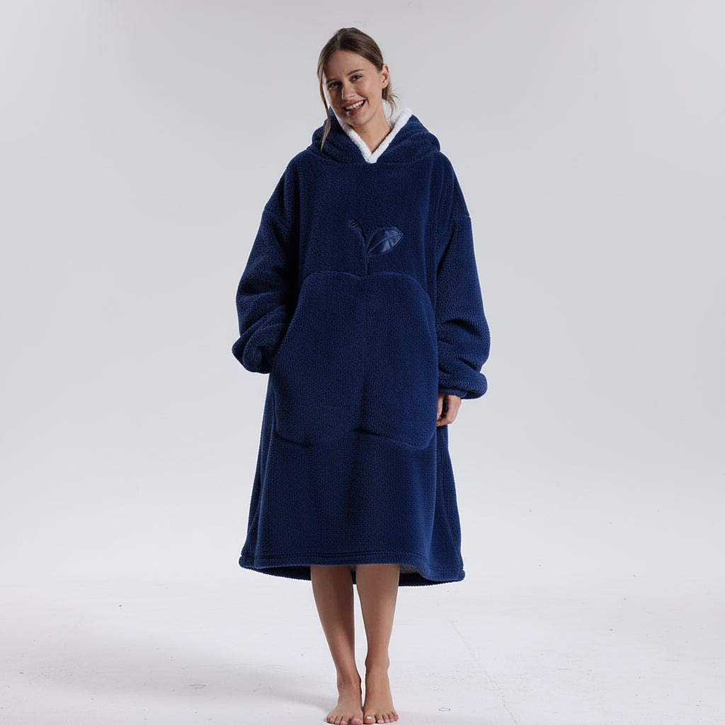 Soft Wearable Blanket Hoodie for Adults – Cozy Oversized Design for Cold Weather