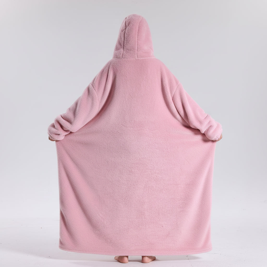 Soft Wearable Blanket Hoodie for Adults – Cozy Oversized Design for Cold Weather