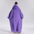 Soft Wearable Blanket Hoodie for Adults – Cozy Oversized Design for Cold Weather