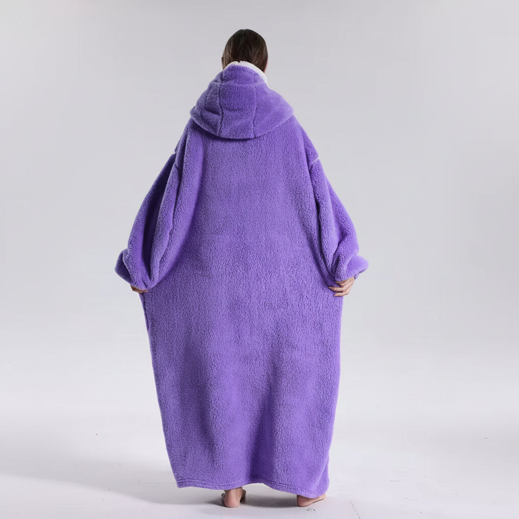 Soft Wearable Blanket Hoodie for Adults – Cozy Oversized Design for Cold Weather