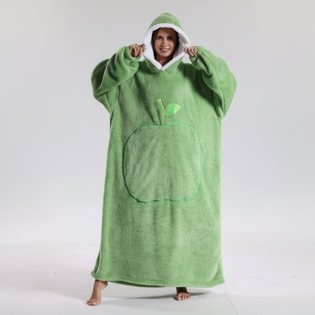Soft Wearable Blanket Hoodie for Adults – Cozy Oversized Design for Cold Weather