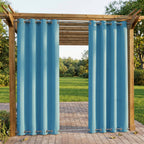 Blackout Outdoor Curtains with Eyelets – Waterproof Design