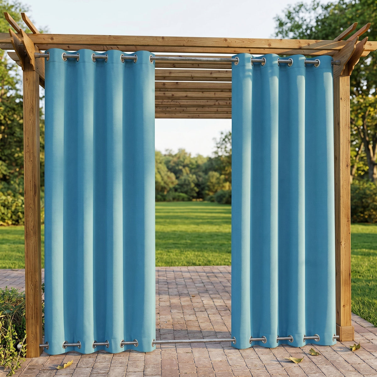Blackout Outdoor Curtains with Eyelets – Waterproof Design