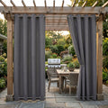 Blackout Outdoor Curtains with Eyelets – Waterproof Design