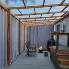 Blackout Outdoor Curtains with Eyelets – Waterproof Design